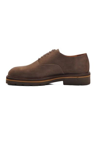 CLASS WOOD Classwood 19885 High Sole Genuine Leather Men's Classic Shoes Nubuck Brown