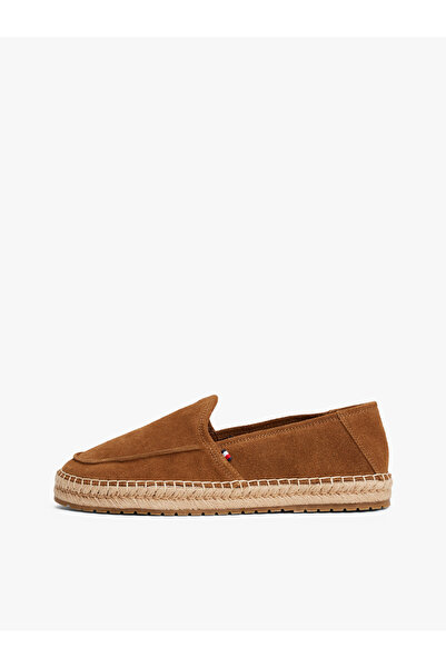 Tommy Hilfiger HILFIGER FLEX ESPA SUEDE LOAFER Erkek Kahverengi Günlük Ayakkabı - FM0FM05392