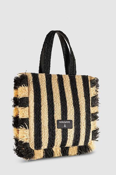 Patrizia Pepe BEACH BAG - PATRIZIA PEPE - ONE SIZE, BLACK