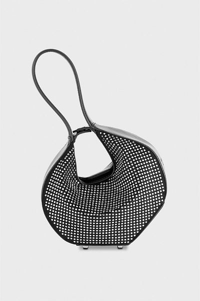 Patrizia Pepe BAG WITH RHINESTONES - PATRIZIA PEPE - BLACK, ONE SIZE