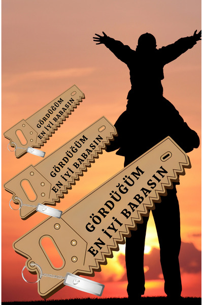 GÜL MZC Father's Day Keychain Gift