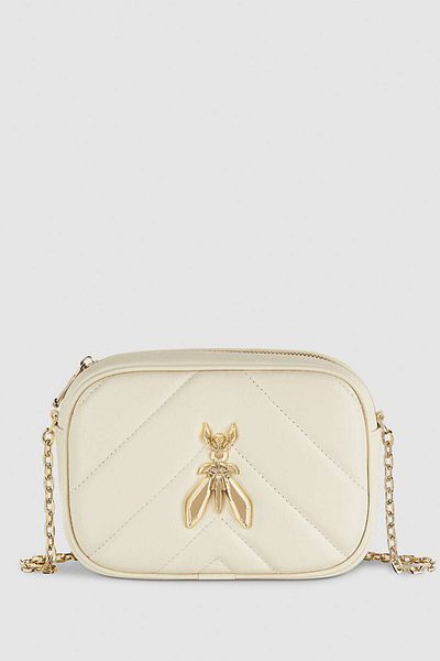 Patrizia Pepe MINI BAG WITH METALLIC LOGO - PATRIZIA PEPE - ONE SIZE, BLACK