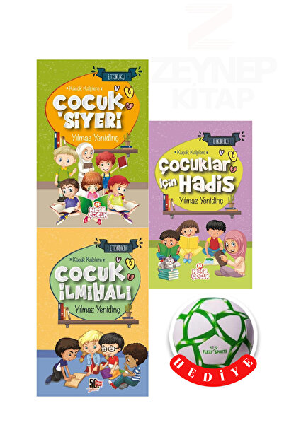 Nesil Yayınları Çocuk İlmihali - Çocuk Siyeri - Çocuklar İçin Hadis 3 Kitap S...
