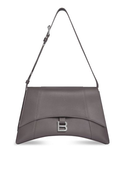 Balenciaga GEANTĂ DE UMĂR MEDIE DOWNTOWN GRI ÎNCHIS - BALENCIAGA - MĂRIME UNICĂ, GRI