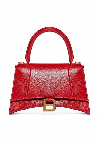 Balenciaga RED HOURGLASS HANDLE BAG - BALENCIAGA - ONE SIZE, RED