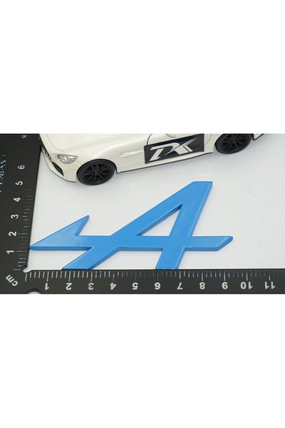 DK Tuning Alpine F1 Blue Abs 3m Trunk Lettering Logo Compatible with Renault