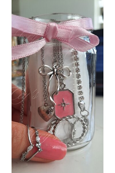 Cey's fashion Yıldızlı Kolye Vintage Kolye Gizemli Süpriz Takı Kavanozu ( 8 Ü...