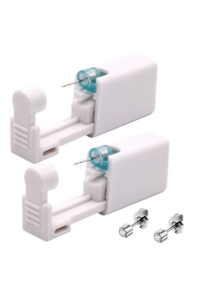 Sprise Set 2 piercer urechi steril de unica folosinta, Cu cercel