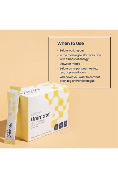 UNICITY اشعر بالتوازن الرائع مع 60 نصيحة + 30 ظرفًا بنكهة الليمون من Uni-Mate