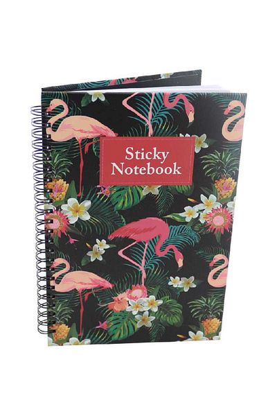 Roco Sticky Notebook Flower A580 Pages (40 Sheets) Blank/Ruled
