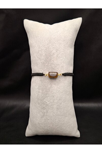 Han Ticarethane سوار محبوك من حجر عين النمر الطبيعي
