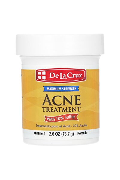 De La Cruz De La Cruz, Acne Treatment Ointment with 10% Sulfur, Maximum Stren...