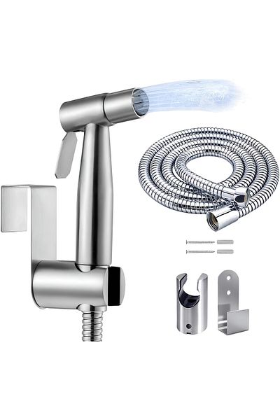 ZEQAS Durable Stainless Steel Toilet Spray Set 1.5m Hose & Accessories – Multifunctional