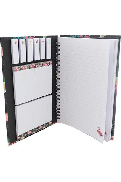 Roco Sticky Notebook Flower A580 Pages (40 Sheets) Blank/Ruled