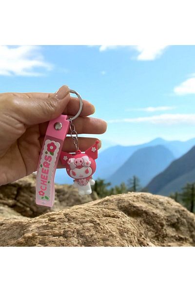 demirosa Sanri̇o Kuromi̇ Silicone Keychain ​​& Bag Accessory