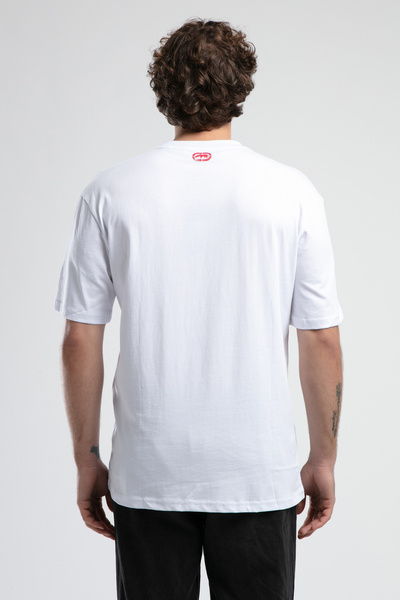 Eckō Unltd. Oculus White Crew Neck Printed Oversize Men's Tshirt