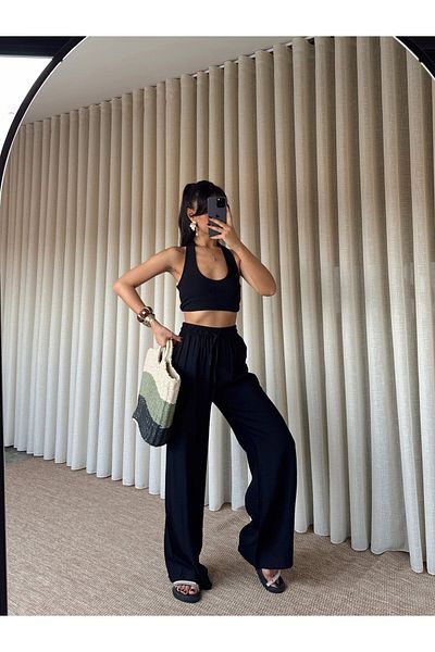 mydukkan.co Lined Wide Leg Trousers