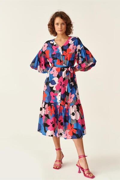 TATUUM Rochie midi din tesatura imprimata, Tatuum