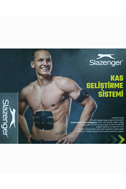 Slazenger Titreşimli Karın Kası ve Kol Şekillendirici – Kablosuz EMS Cihazı