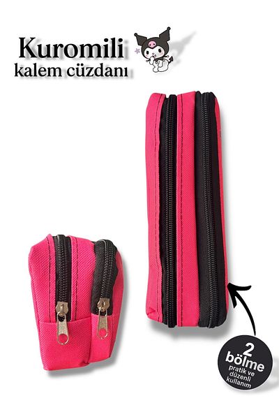 madam gold Kuromili Pen Wallet Double Eye Wide and Convenient Pen Wallet