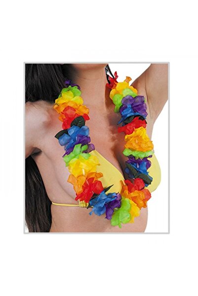 ForWhat Colier unic pentru petrecere cu ghirlandă de gât curcubeu pentru biro...