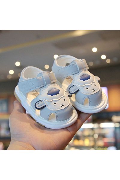 Superbaby Grey sandals with peep-toes - Oita
