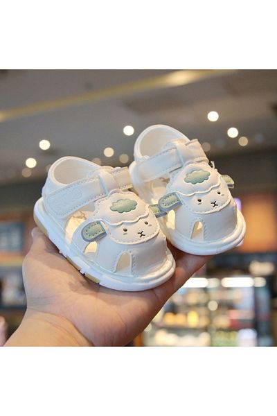 Superbaby Sandalute ivoire cu piuitoare - Oita
