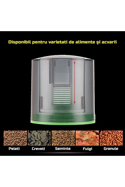 ZEQAS Smart Aquarium Feeder – Manual & Automatic, LCD, Digital Timer, Batteries, Compact