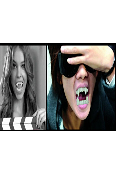 ForWhat Dinte de vampir pentru birou, acasă, birou, spectacol, costum de Dracula