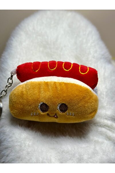 SBD سلسلة مفاتيح من القطيفة للوجبات السريعة