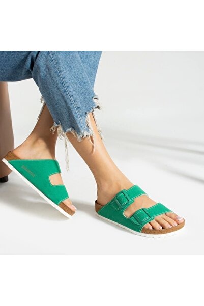 Sivarro Δερμάτινο χρώμα Verda Comfort σε πράσινο χρώμα με ραμμένη επιφάνεια