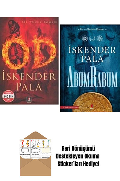 Kapı Yayınları Od Abum Rabum 2 Kitap Set İskender Pala + Okuma Sticker'ları