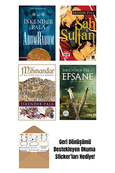 Kapı Yayınları İskender Pala 4 Kitap Set + Okuma Sticker'ları