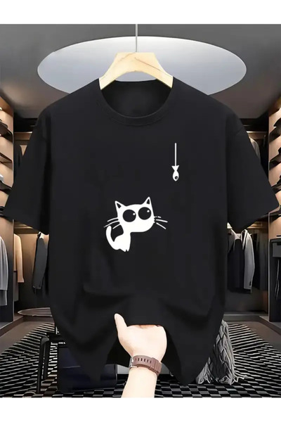 AEMİ Μπλουζάκι Unisex Printed Oversize Crew Neck