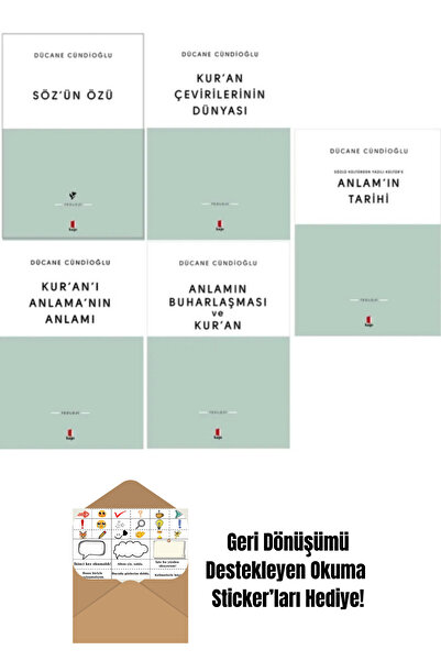 Kapı Yayınları Dücane Cündioğlu 5 Kitap Set + Okuma Sticker'ları
