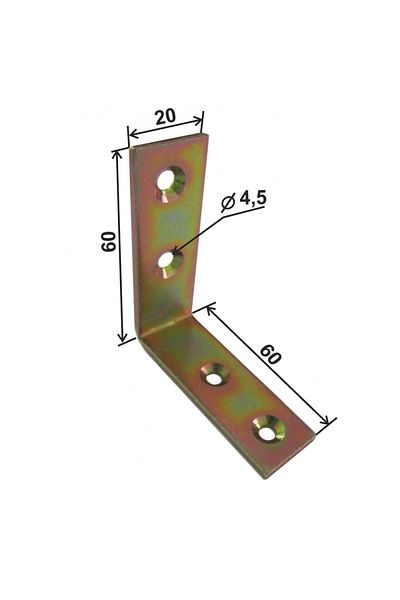 P&P Coltar Metalic Dreptunghiular 60X60Mm