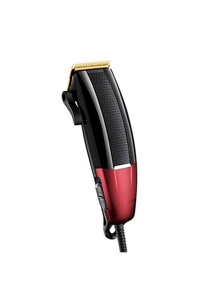 SIKS ® hair clipper, with steel blades, black/red