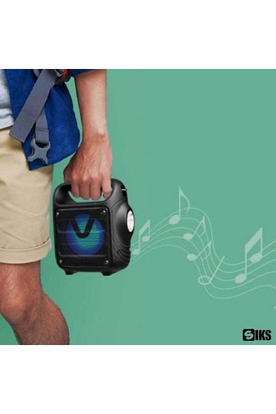 SIKS KTS1186 SIKS Portable Wireless Speaker, Stereo, 5V, USB Charging, 1200 mAh Battery, FM