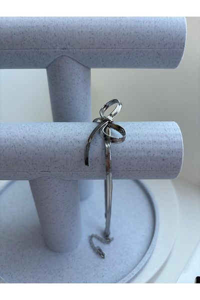 D&B Silver Ribbon Detailed Steel Hal Hal