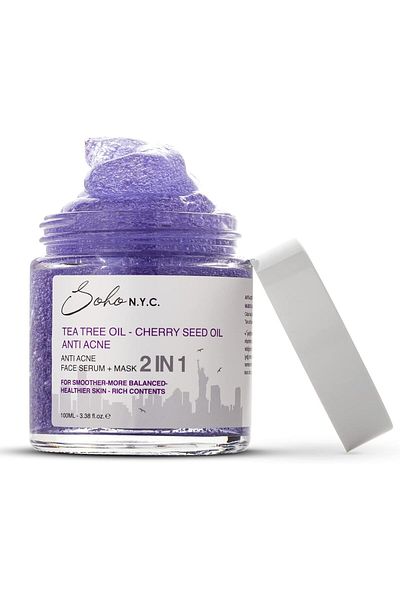 Soho N.Y.C. Soho N.Y.C. Vegan Anti Acne - Sebum Balancing Leave-On Mask Effective Serum 100 ml