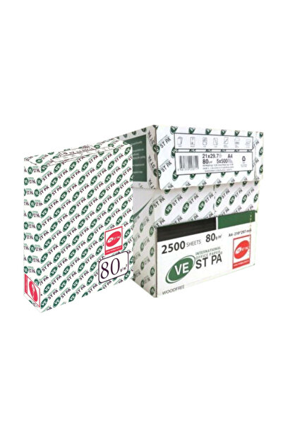 Vestpa A4 Fotokopi Kağıdı 80 G 5 Paket 2500 Yaprak