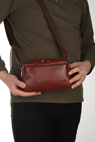 Fiyaka Traum Genuine Leather Shaving Handbag Hand Portfolio Clutch Bag Taba