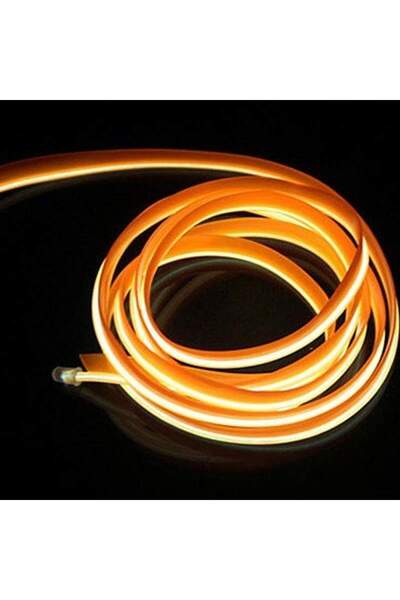 SIKS ® car ambient light neon wire, 5 meters, USB, multifunctional, easy to install, orange