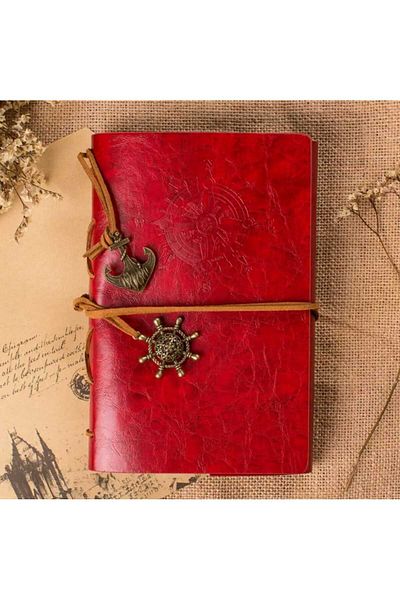 MRShopping MR Retro Винтидж моряшки тефтер, класически тефтер с корица от PU кожа. Чудесен подарък.
