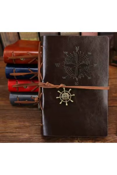Wolawood Vintage Daily Memory Keepsake Leather Notebook and Touch Smart Touchpen Pen Special Boxed Gift Set
