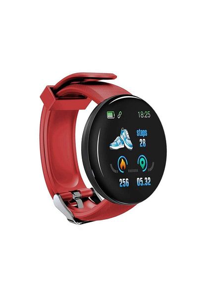 SIKS Fitness bracelet SIKS® Smartband Waterproof IP65, USB charging, Bluetooth 4.0, red