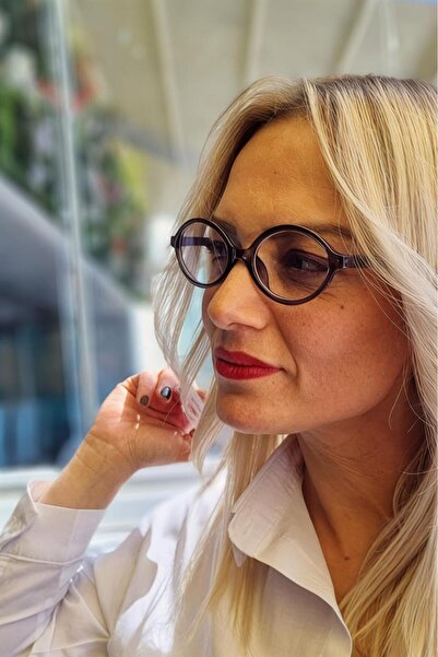 Uniquetrenders Women's Candy Blue Light Protection Relaxing Oval Model Display Glasses