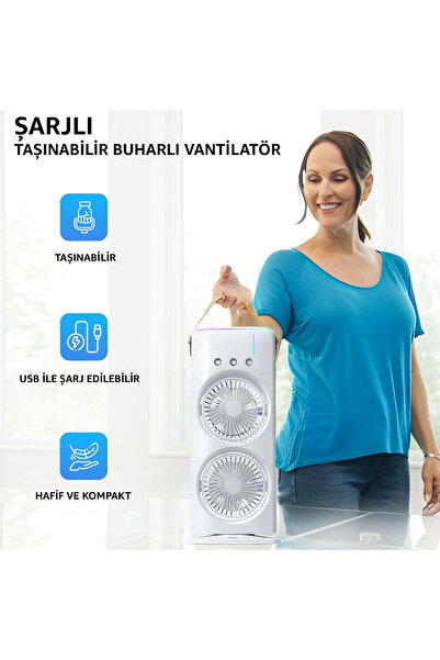 Genel Markalar Yeni Model Taşınabilir Klima Sulu Klima ve Buzlu Serinletici Vantilatör