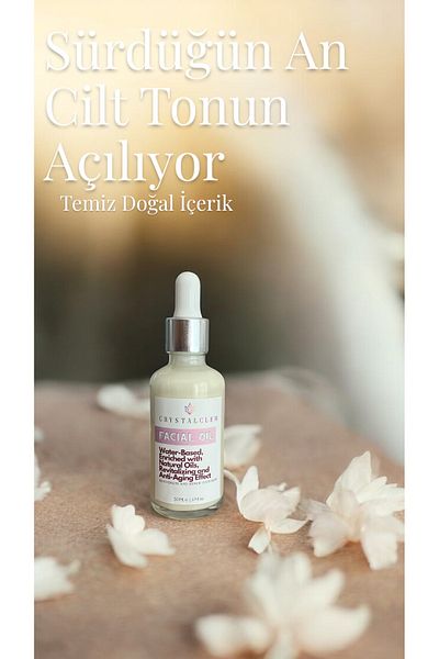 Crystalclem Face Serum Anti-Blemish Brightening Revitalizing Natural Herbal Facial Oil 50 ml