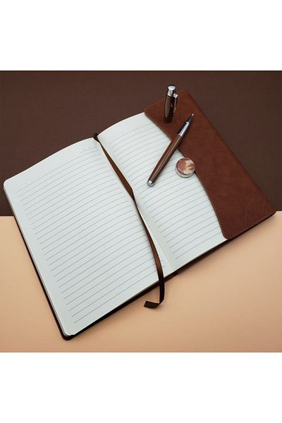 Wolawood Special Boxed Leather Notebook Vip Roller Pen Gift Set Lined Daily Memory Souvenir Notebook Concept Set